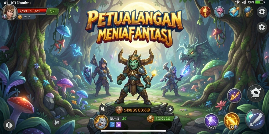 Gameplay D73 menampilkan petualangan seru dan grafis yang menawan.