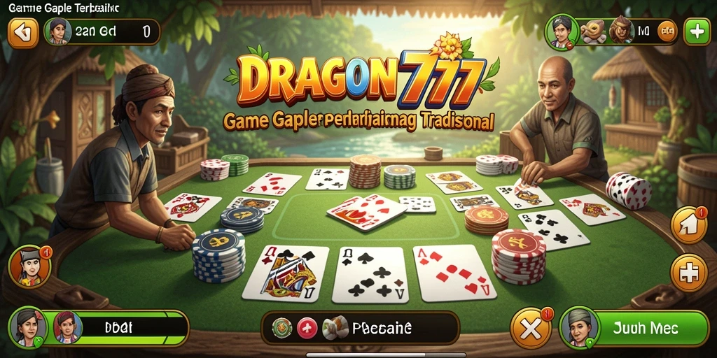 Screenshot gameplay Gaple yang seru di DRAGON777.
