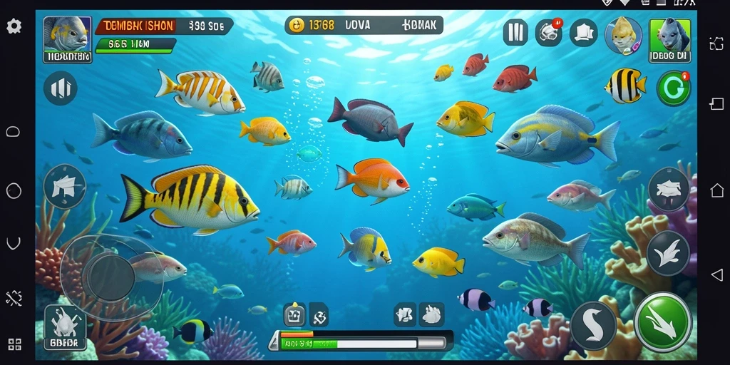 Screenshot menampilkan gameplay Tembak Ikan yang seru dan mengasyikkan.