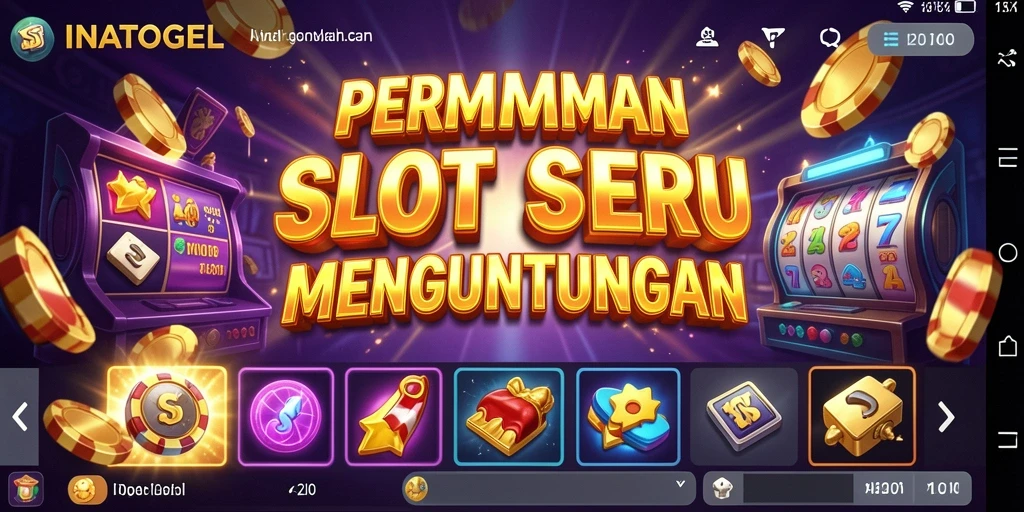 Screenshot gameplay INATOGEL menampilkan keseruan permainan slot.