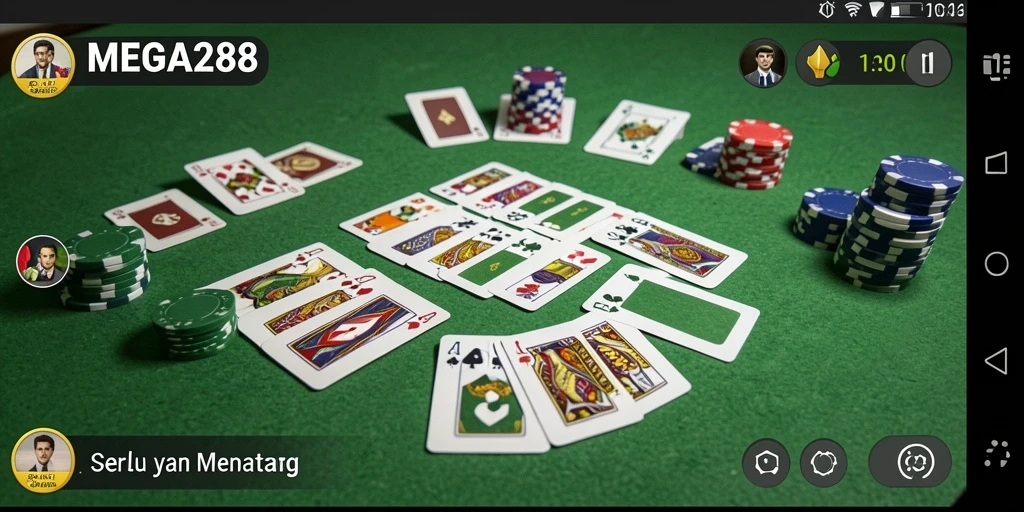 Gameplay seru dan interaktif dari game Gaple MEGA288.