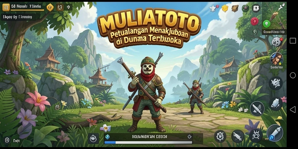 Tampilan screenshot menakjubkan dari gameplay dunia terbuka.