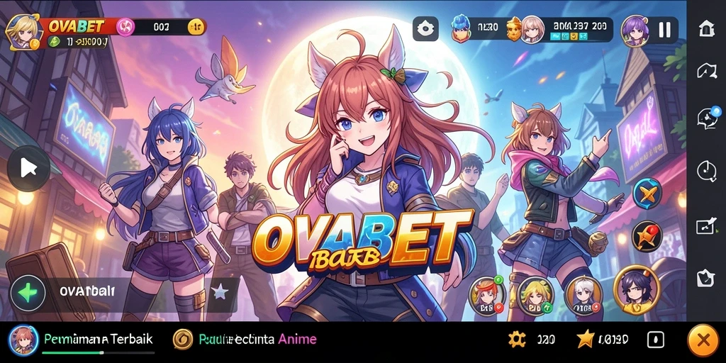 Tampilan screenshot OVABET menampilkan karakter anime dalam aksi menarik.