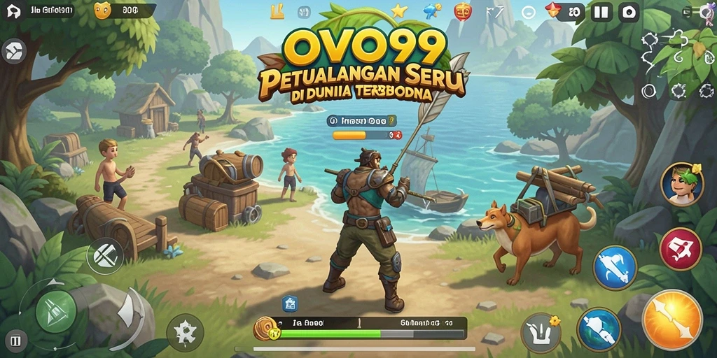 Tangkapan layar gameplay yang menampilkan dunia terbuka OVO99 yang menakjubkan.