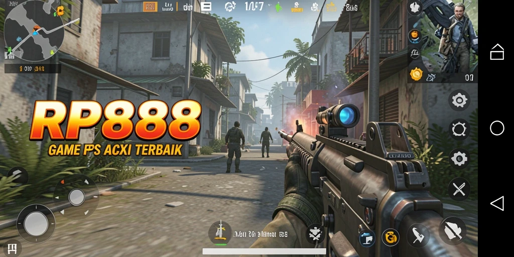 Tangkapan layar menunjukkan aksi seru dalam game FPS.