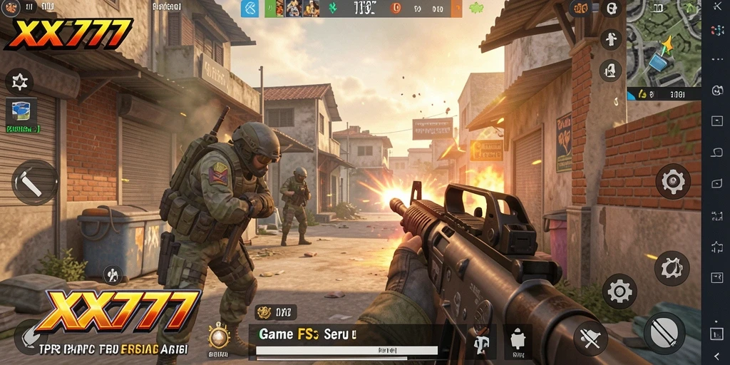 Tampilan gameplay XXX777 yang penuh aksi dan strategi menarik.
